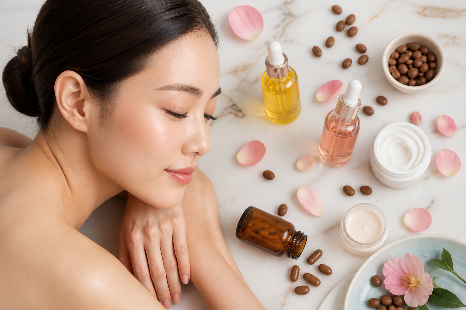 Rosehip and Jojoba Oil for Glowing Skin