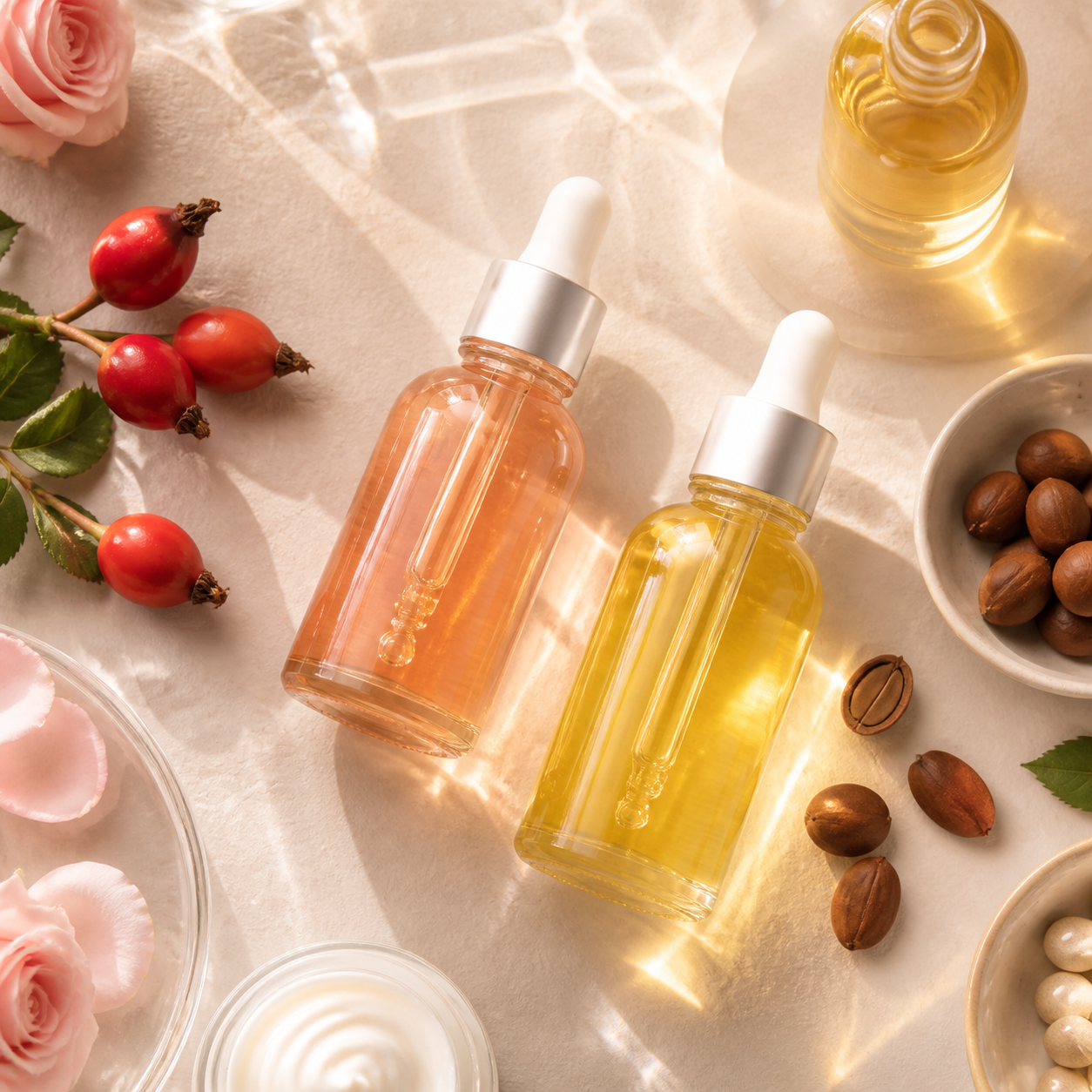 Rosehip Oil & Jojoba Oil for Glowing Skin